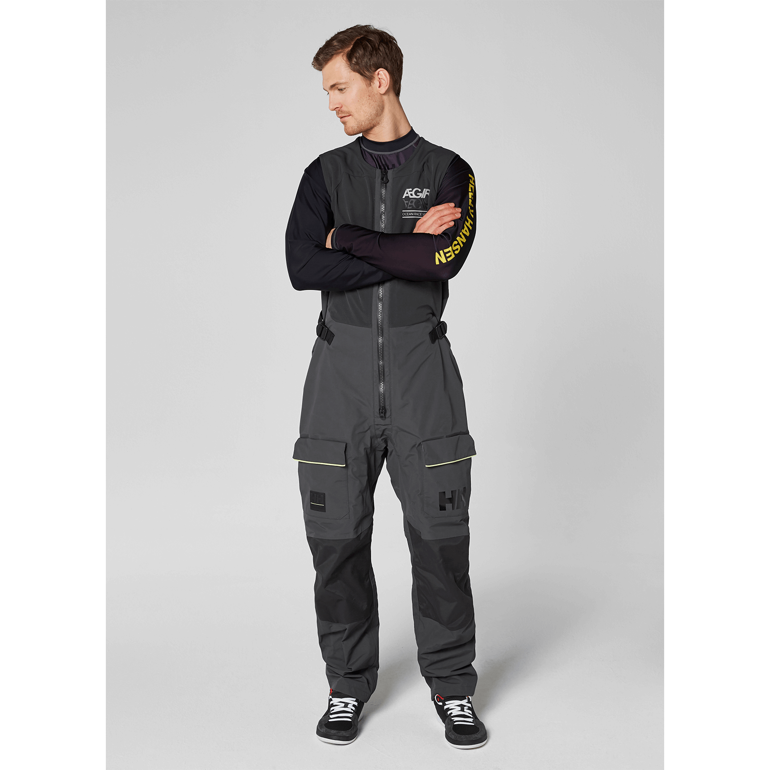 Helly Hansen Aegir Race visoke jadralne hlače - moške