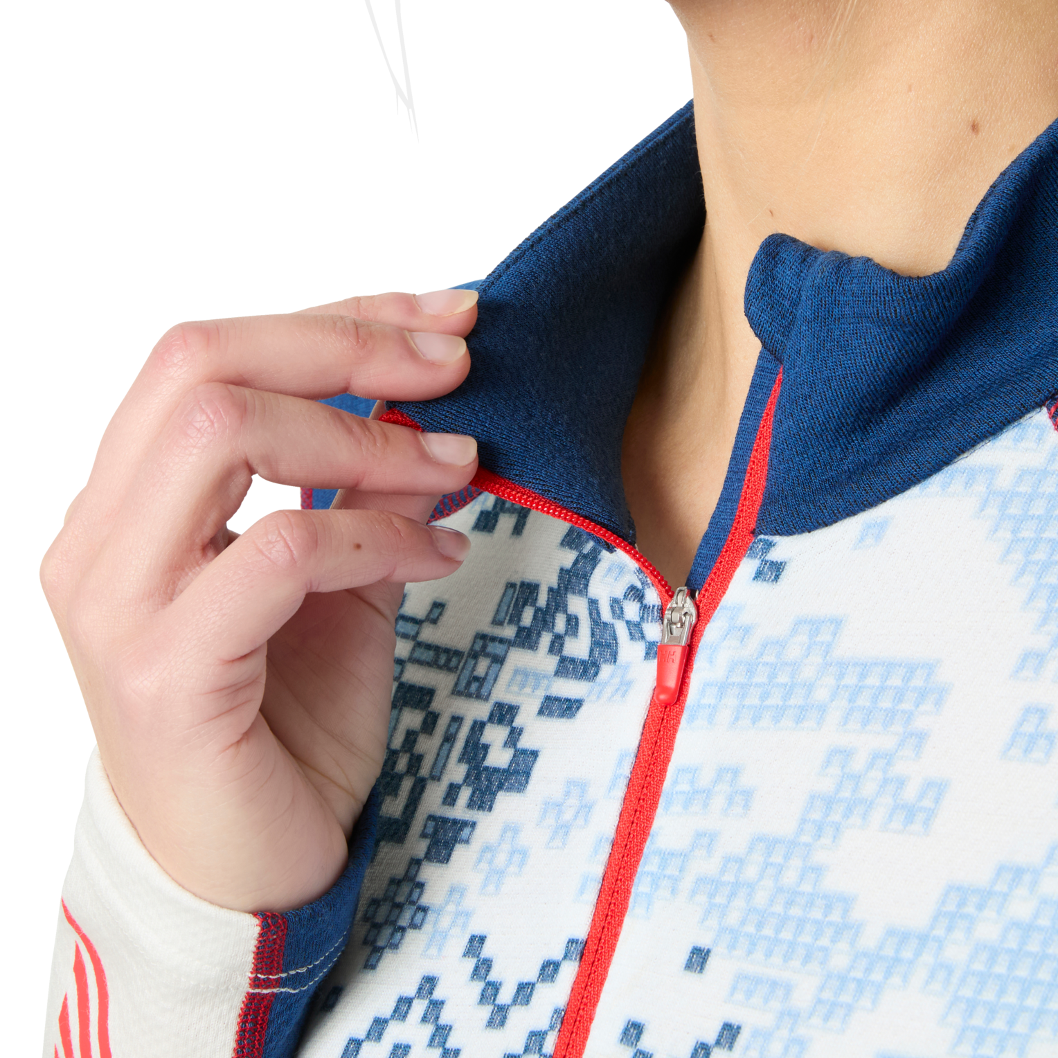 Helly Hansen W LIFA MERINO MIDW GRA 1/2 ZIP - ženska funkcionalna merino majica
