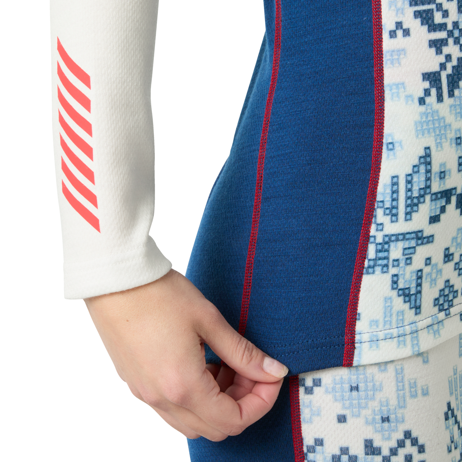 Helly Hansen W LIFA MERINO MIDW GRA 1/2 ZIP - ženska funkcionalna merino majica