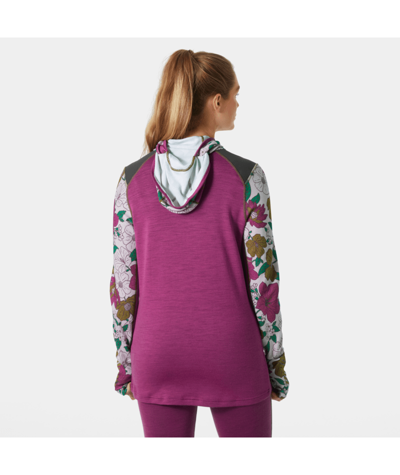 Helly Hansen LIFA Merino MIDW BLC majica s kapuco - ženska