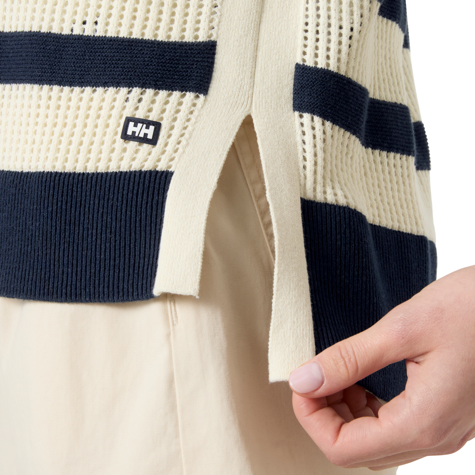 Helly Hansen W SALT KNIT SWEATER - ženski črtast pulover