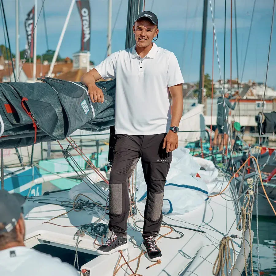 Musto EVO CREW SUNBLOCK SS POLO - moška polo majica