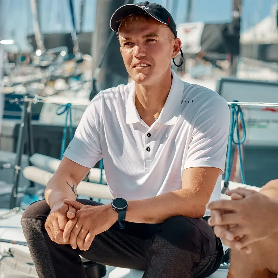 Musto EVO CREW SUNBLOCK SS POLO - moška polo majica
