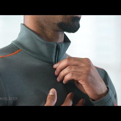 Helly Hansen Lifa Merino Midweight 1/2 Zip majica - moška Helly Hansen Lifa Merino Midweight 1/2 Zip majica - moška